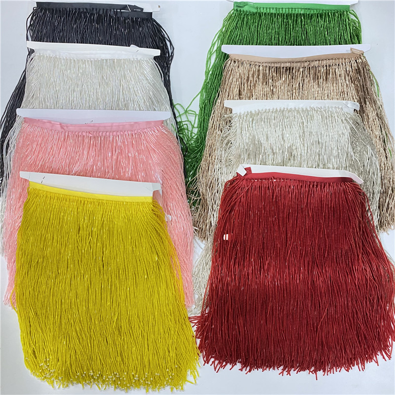 Quality Home Textiles - Lace Tassel Beads Franja para Cortina