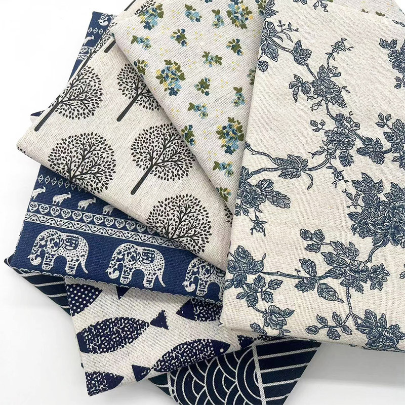 Home Textiles - Tecido Retro Boho Floral em Mistura